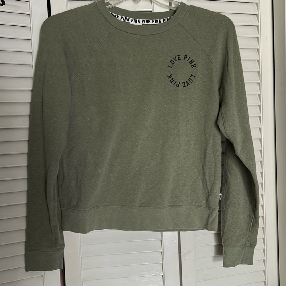 Green Victoria's Secret Sweatshirt